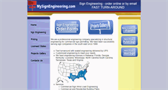 Desktop Screenshot of mysignengineering.com