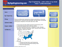 Tablet Screenshot of mysignengineering.com